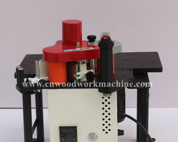 Portable curve woodworking edge banding machine