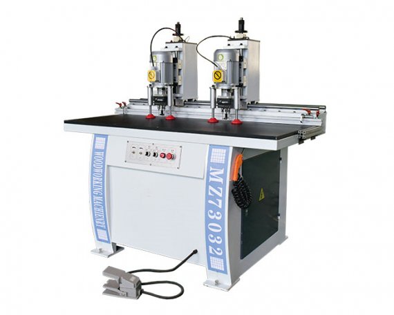 vertical automatic double heads wood drilling hinge hole drilling boring machine door hinging machine for wood